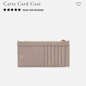 HOBO Beige Card Holder Wallet